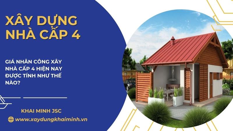 tiền công xây dựng 1m2 nhà cấp 4