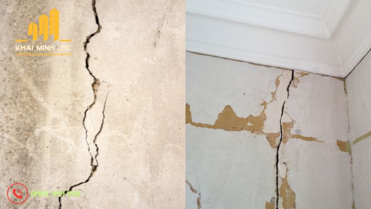 Chủ đầu tư cần tìm hiểu nguyên nhân chủ yếu dẫn đến nứt tường biệt thự