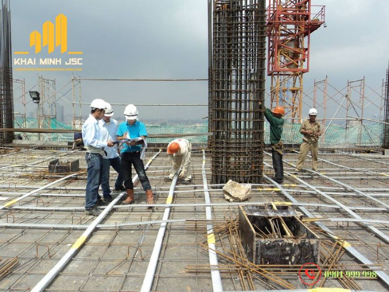 Công tác lắp đặt cốt pha