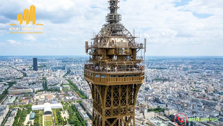 Chiêm ngưỡng toàn bộ khung cảnh tuyệt đẹp của Paris từ tháp Eiffel
