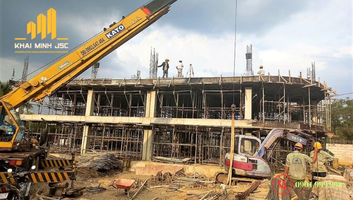 Công trình thi công đảm bảo đúng tiến độ