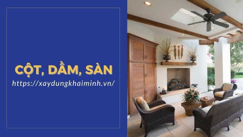 Cột, dầm, sàn