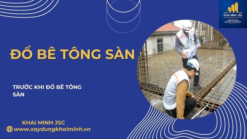 quy trình đổ bê tông sàn