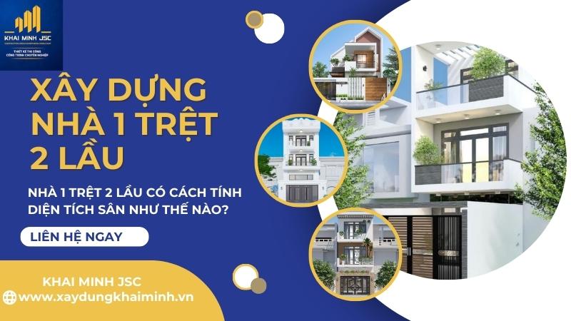 Diện tích sân nhà 1 trệt 2 lầu
