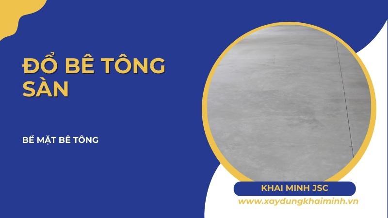 đổ bê tông sàn dày bao nhiêu