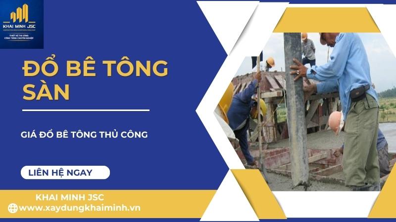 giá nhân công đổ bê tông