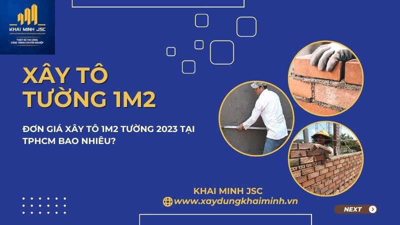 đơn giá nhân công xây 1m3 tường