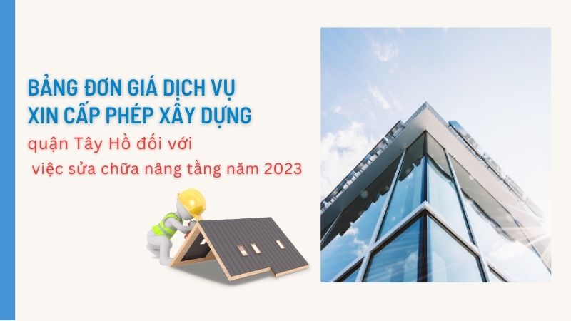 Xin phép xây dựng quận tây hồ