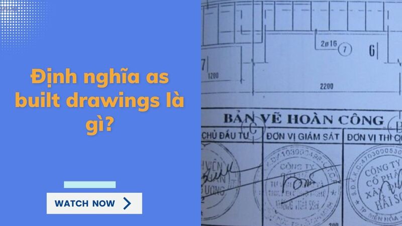 bản vẽ hoàn công tiếng anh là gì