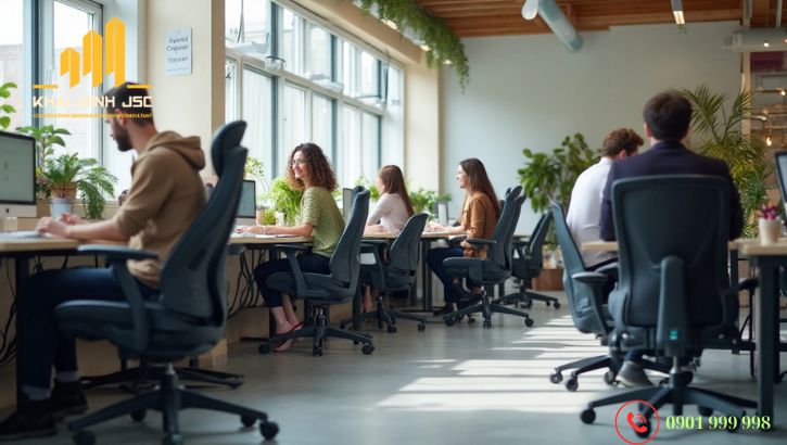 Ergonomic office tạo ra môi trường làm việc thoải mái