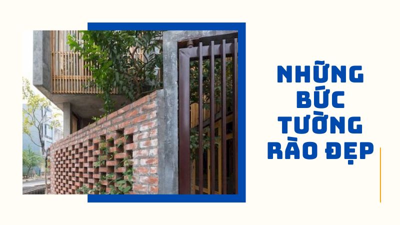 gạch xây tường rào không trát