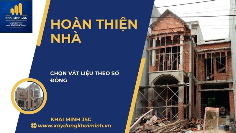 giá hoàn thiện 1m2 nhà