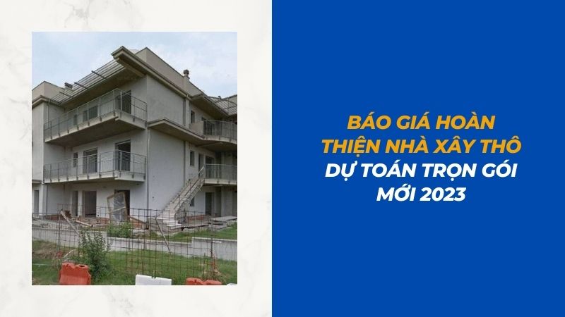 giá hoàn thiện nhà