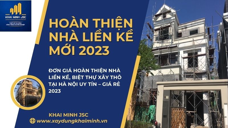 giá hoàn thiện nhà xây thô