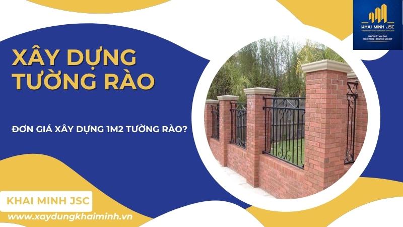 giá xây tường rào trọn gói