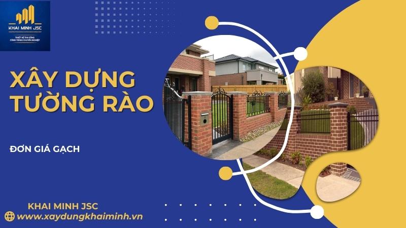 giá xây tường rào