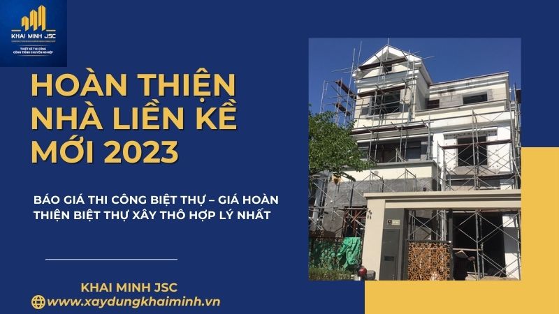 hoàn thiện nhà liền kề