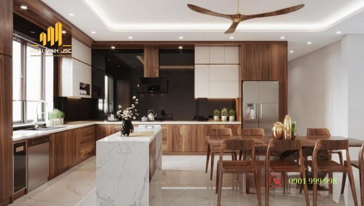 Bố trí nội thất trong phòng bếp cần tuân theo những nguyên tắc phong thủy