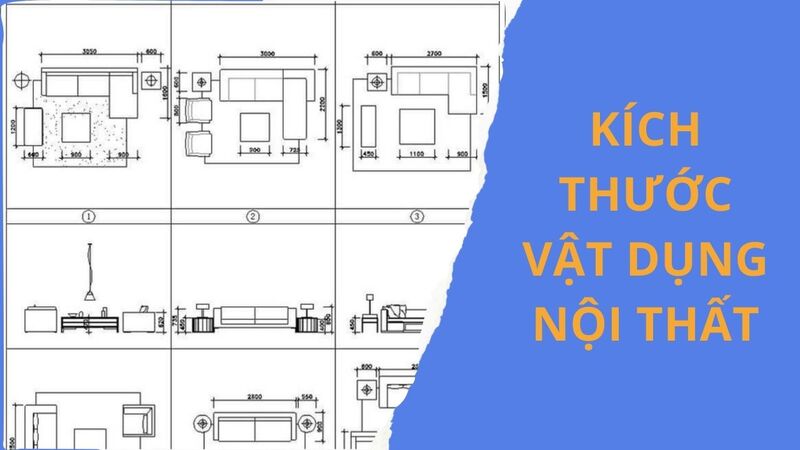 Kích thước vật dụng nội thất