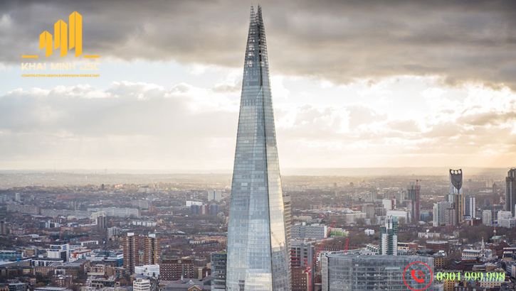 The Shard là tòa tháp chọc trời mang hơi hướng tương lai độc đáo