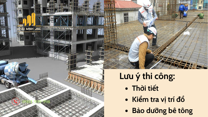 Chủ đầu tư cần nắm được lưu ý khi thi công nhà bê tông toàn khối