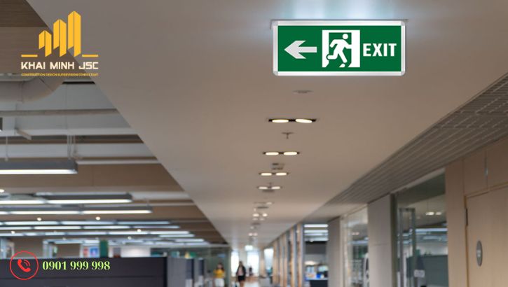 Đèn báo Exit giúp chỉ dẫn lối thoát hiểm trong tình huống khẩn cấp