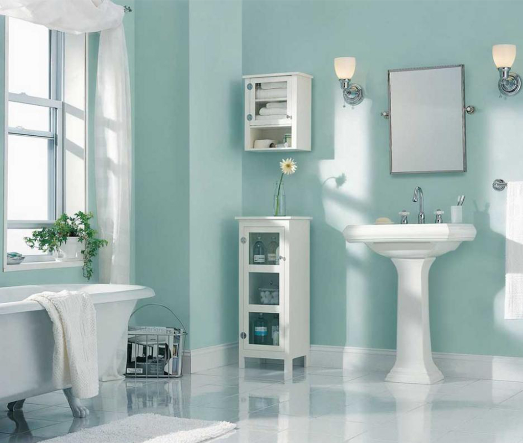 Lựa chọn màu sắc khi thiết kế phòng tắm