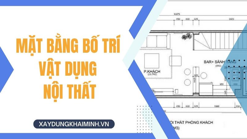 Mặt bằng bố trí vật dụng nội thất