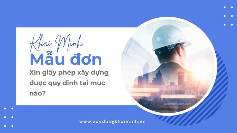 mẫu đơn xin giấy phép xây dựng