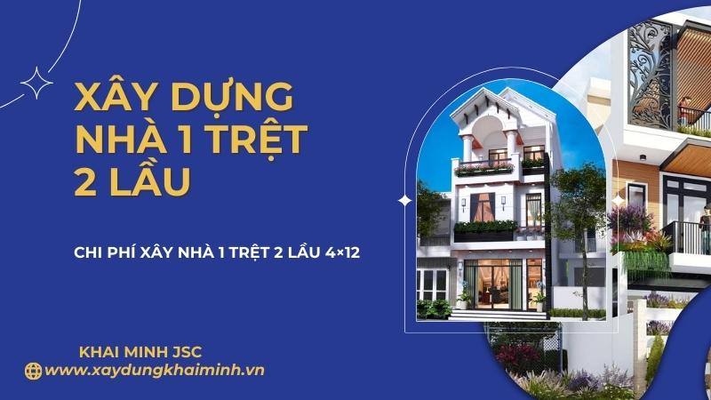 Mẫu nhà 1 trệt 2 lầu 4x12m2