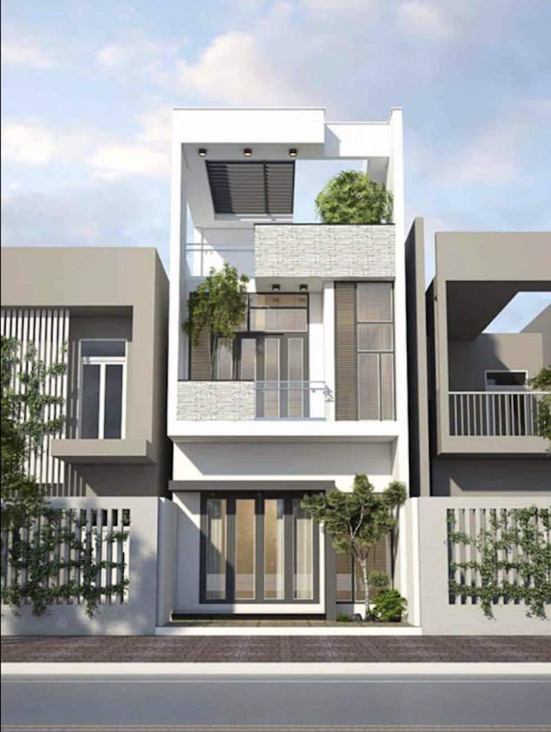 mẫu nhà 2.5 tầng đẹp