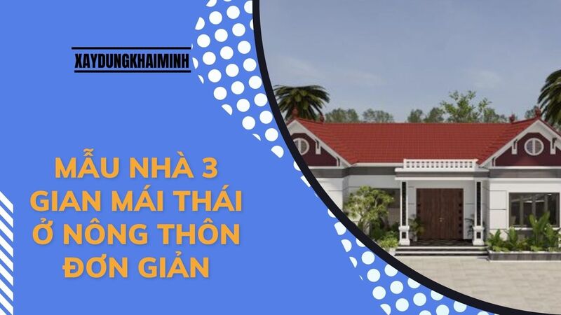 mẫu nhà 3 gian đẹp