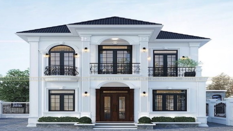 Nhà 2 tầng mái thái