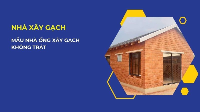 Nhà ống xây gạch không tô