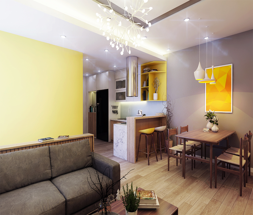 Màu sắc trong thiết kế nội thất hiện đại