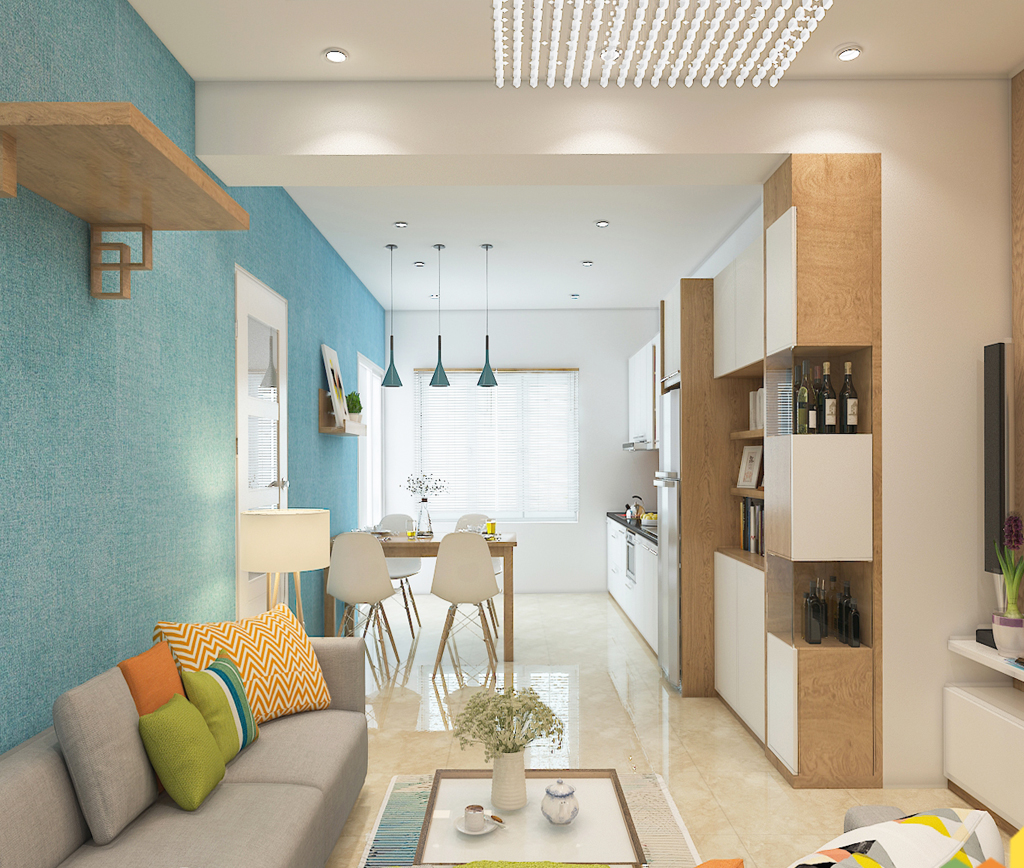 Mẫu thiết kế nội thất phòng khách nhỏ