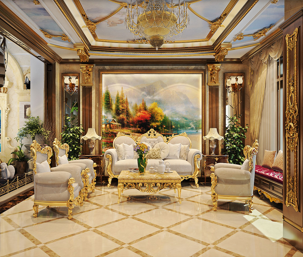 Mẫu thiết kế nội thất spa theo phong cách tân cổ điển