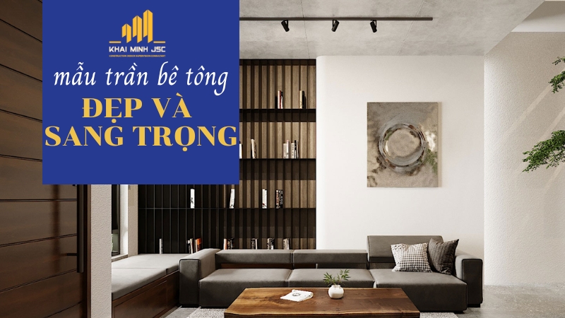 trần bê tông giả thạch cao