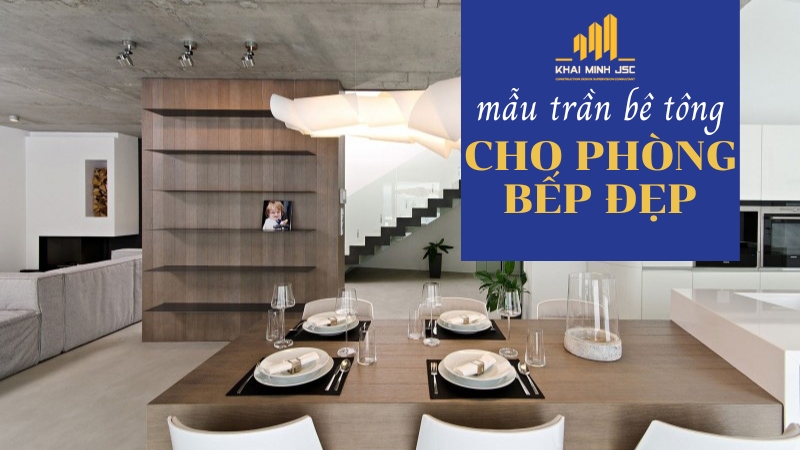 trần bê tông giả thạch cao