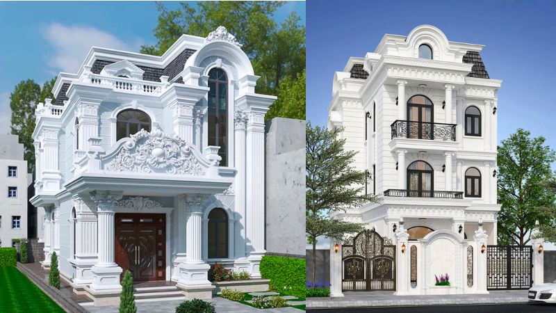 Thiết kế nhà phố tân cổ điển