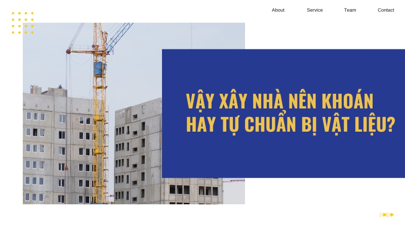 tự chuẩn bị vật liệu