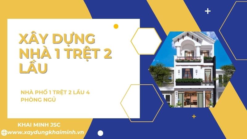 Nhà phố 1 trệt 2 lầu 4 phòng ngủ