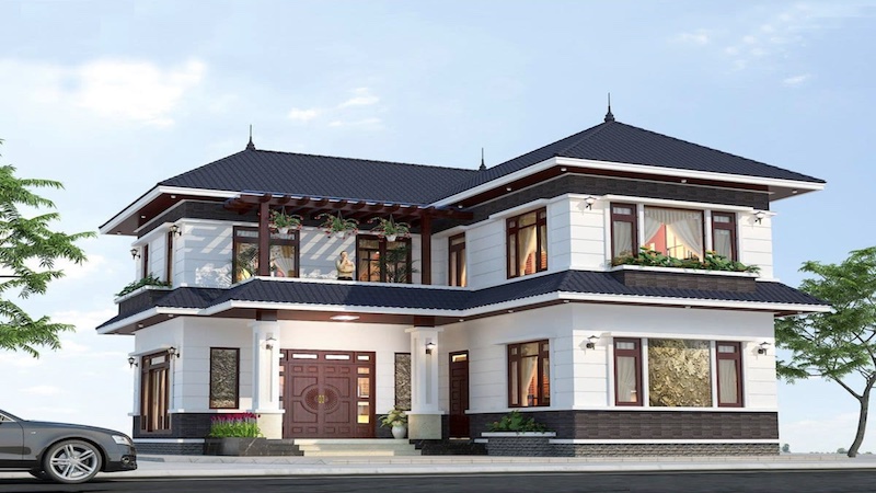 Mẫu nhà 2 tấm rưỡi chữ L