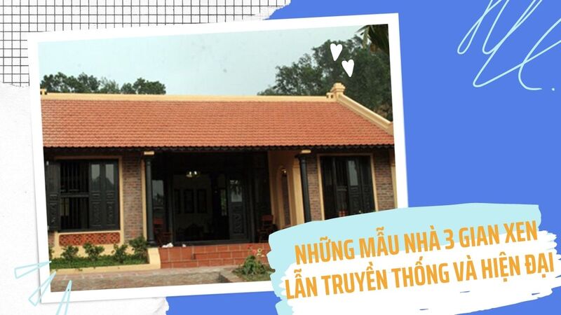 mặt bằng nhà 3 gian