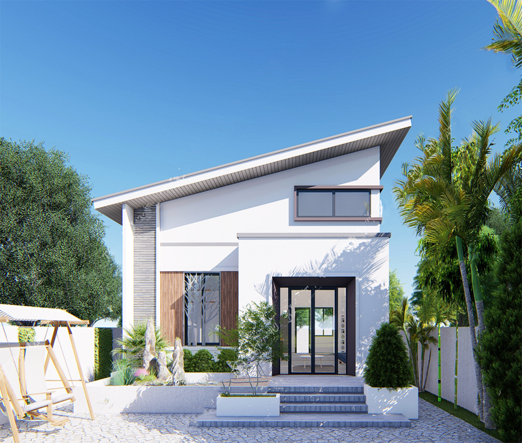 Những mẫu nhà mái lệch đẹp nhất