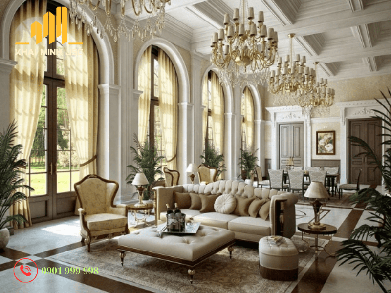 Màu sắc đóng vai trò quan trọng trong quá trình định hình phong cách nội thất Châu Âu