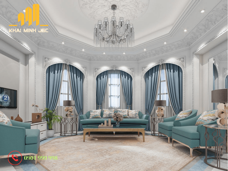 Ánh sáng và phụ kiện là những yếu tố đóng vai trò “hoàn thiện” trong tổng thể thiết kế nội thất Châu Âu