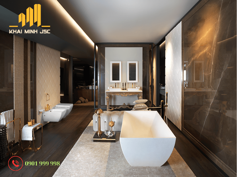 Phòng tắm – không gian thư giãn đẳng cấp, giống như tại các khách sạn 5 sao