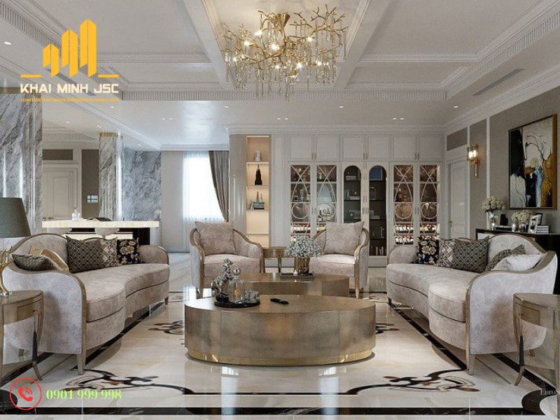 Mẫu thiết kế căn hộ Penthouse sử dụng vật liệu xa xỉ