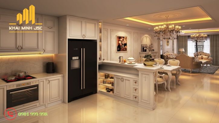 Nguyên tắc thiết kế và bố trí nội thất bếp hợp phong thủy